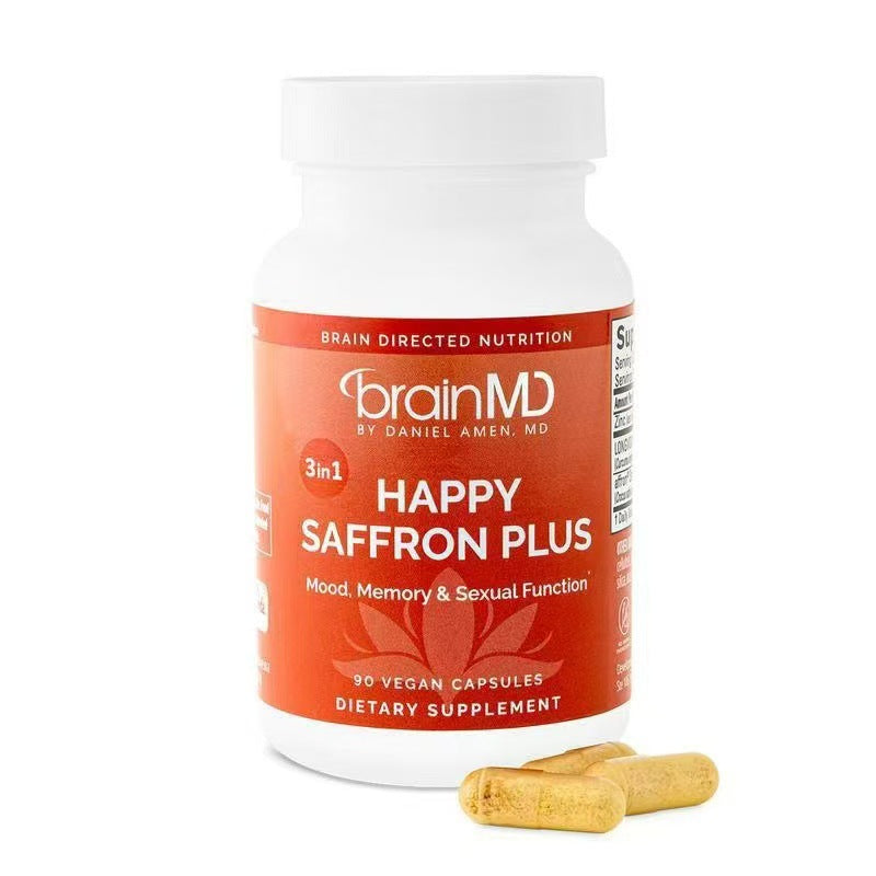 HAPPY SAFFRON PLUS Saffron Capsules for Mood Support and Wellness