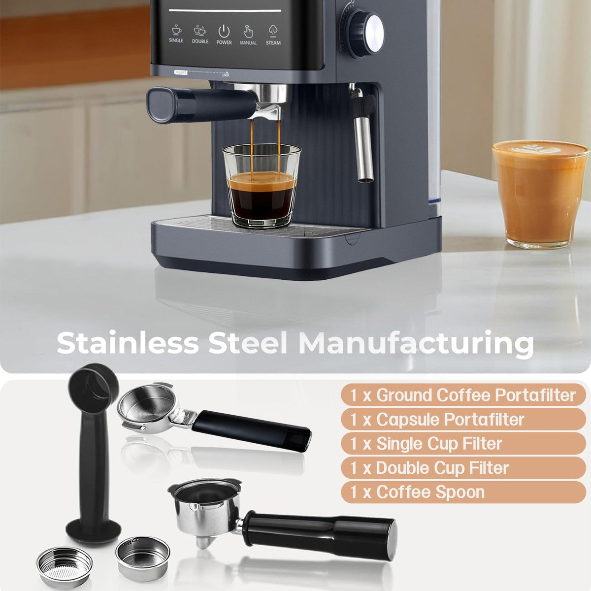 Bentaii 20-bar espresso machine water tank