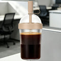 Reusable coffee cup with lid, 17oz travel tumbler