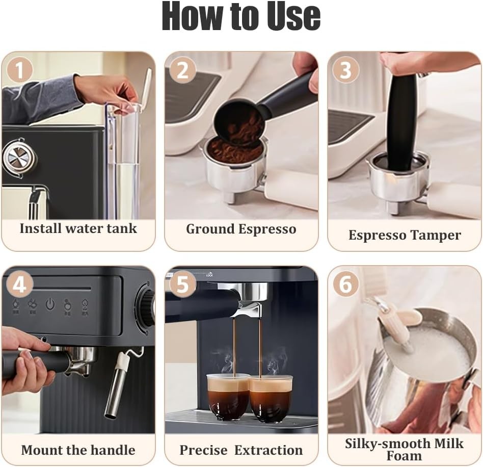 Bentaii 20-bar espresso machine controls